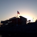 The marina put up a new American flag and it sure looks nice, especially at sunset The marina put up a new American flag and it sure looks nice, especially at sunset