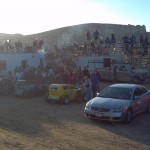 We went to see my buddy Vince race his car. He crashed it during the first lap, and is OK, but his car needs some work now. We went to see my buddy Vince race his car. He crashed it during the first lap, and is OK, but his car needs some work now.
