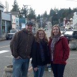 Ashore in Langley on our way to the English Pub