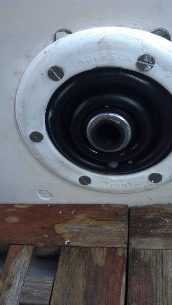 Rebuilt, watertight cover reinstalled and ready to go to sea