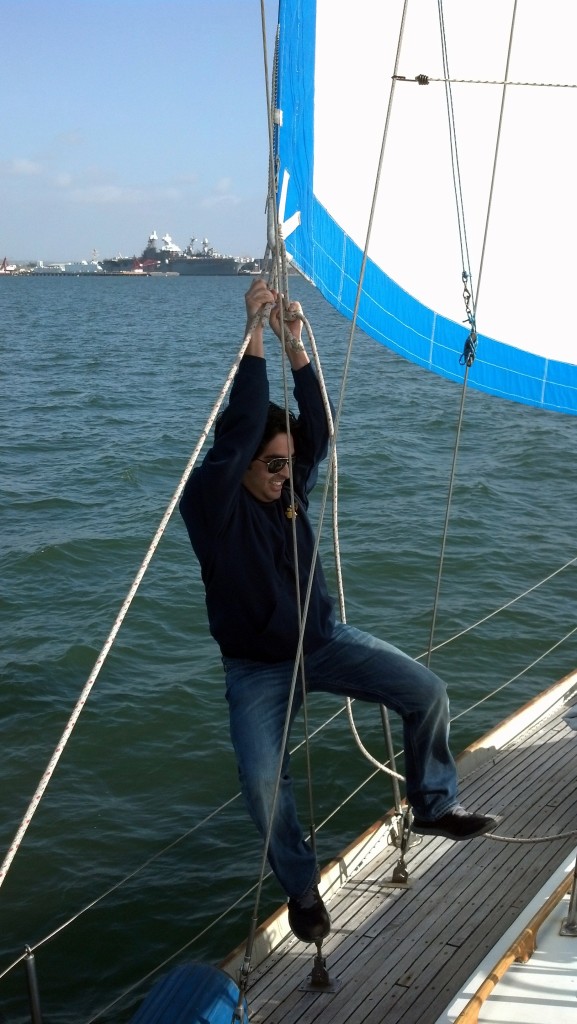 Atmun ghost riding the jib