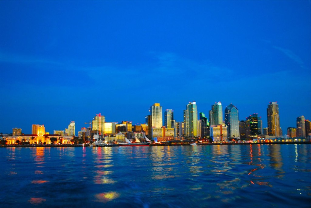 San Diego after sunset