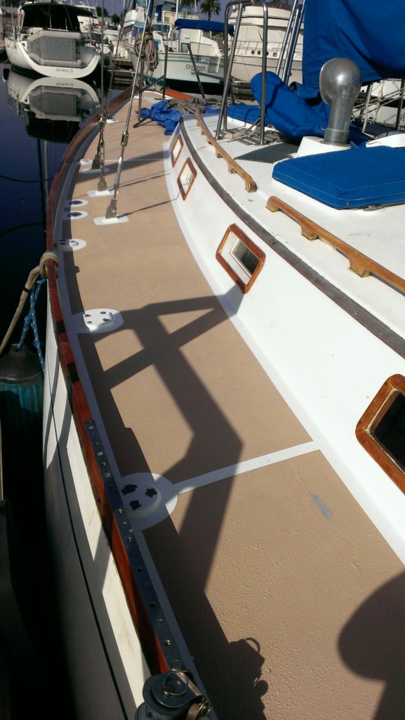 Side decks with the tape removed